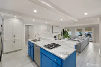 Lower level with full kitchen