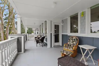 Another angle of the large covered porch.