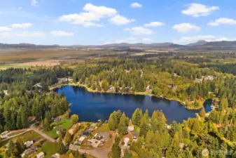 Annually stocked with rainbow trout, has largemouth bass, sunfish & yellow perch.