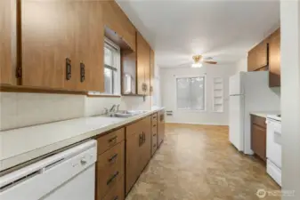 Kitchen with plenty of storage!