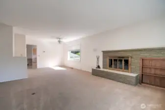 Entry looking through to living/dining room areas