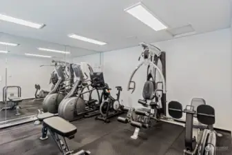 Workout room means you don't need to pay extra for a gym membership.