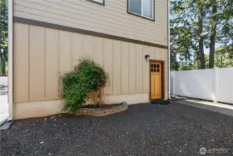 Entrance to the garage!