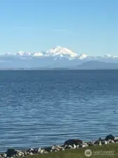 Mt Baker glistening to the North in all its grandeur!
