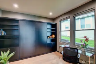 The 4th Bedroom is designed for either a working office or bedroom with pull down Murphy Bed--never used.