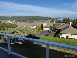 Enjoy the views throughout the home, taking in the immense water views and surrounding mountains to the west.