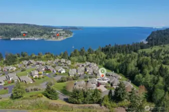 Over head aerial view of Bay View Village