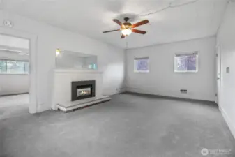 Cozy fireplace, too!