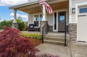 Inviting Covered Front Porch