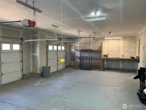 Large 3-car garage