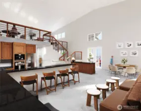 Artist rendition of clubhouse
