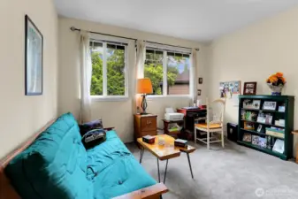 Bedroom 1 located on the South side of the unit with South facing windows.