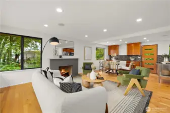 Open concept living allows for the perfect space for hosting.
