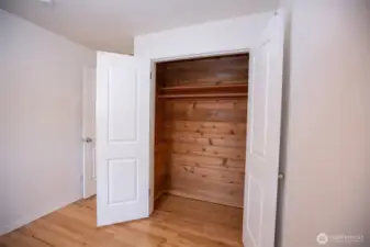 All 3 bedrooms feature cedar-lined, double door closets.