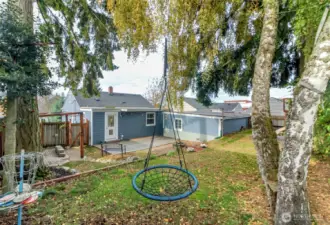 Backyard is ready for any acitivity!