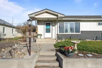 Easy care entry that looks great!