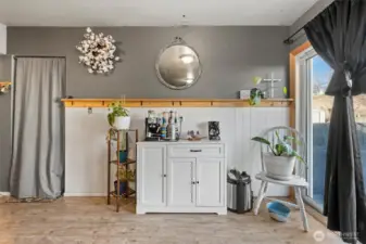 You could use this space for a breakfast table too