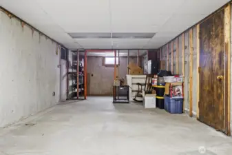 Unfinished basement