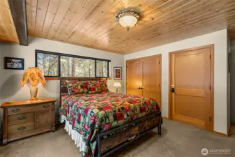 Solid wood doors and lots of storage