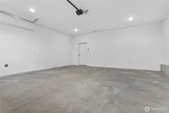 Large 2 car garage