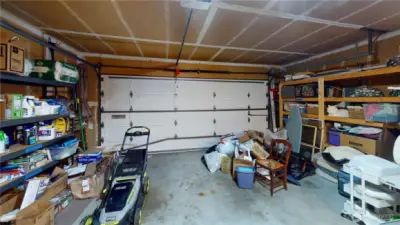 This is a good sized two car garage that still has plenty of storage room.  Storage space is often overlooked when house shopping, until one moves in and realizes it is lacking.  That isn't the case with this home.