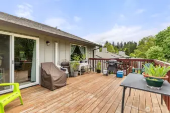 Rear deck entrance from living room