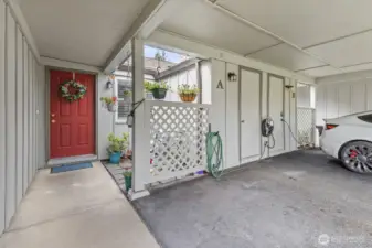 Front entrance/carport