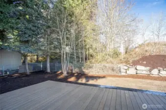 Enjoy a private backyard with a brand-new deck, perfect for entertaining and unwinding.