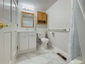 One of the 3 full bathrooms