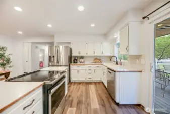Dual pantries for plenty of storage.