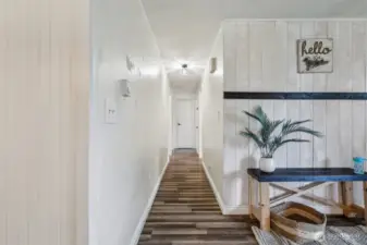 Hallway view from front room