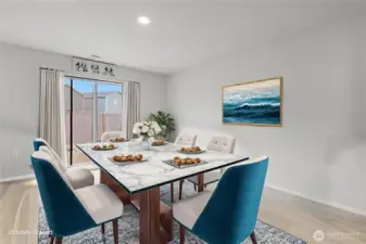 Dining room. Virtually staged