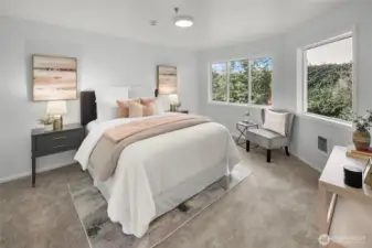 Primary bedroom with en suite bath