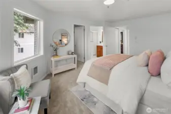 Walk in closet and en suite bath