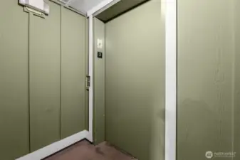 Elevator up to your unit