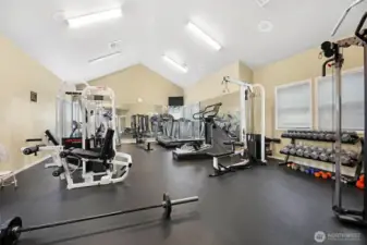 Gym inside clubhouse