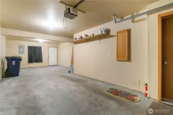 Large 2-car tandem garage