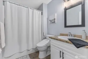 Generous hall, upstairs full bathroom