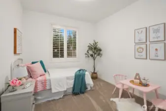 Main floor secondary bedroom (closet not pictured).