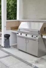 Professional Solaire stainless steel BBQ. ready for those summer days and nights of outdoor cooking on the grill.
