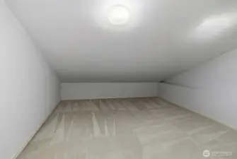 Additional storage room off the bedroom