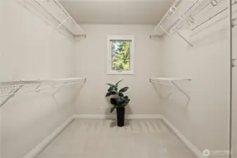 walk-in primary bedroom closet