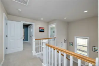 Upstairs has 3 well appointed bedrooms and 2 flex spaces.