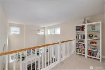 Loft space for reading nook, play area, etc.