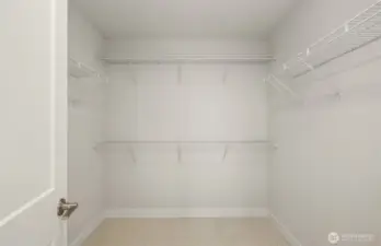 Primary closet