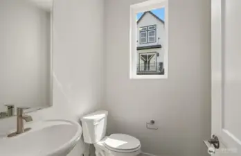 Main floor powder room