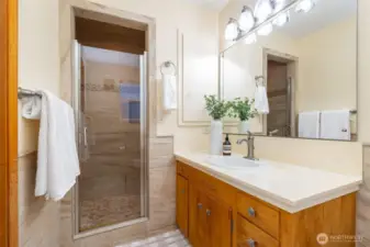 Primary 3/4 bath.