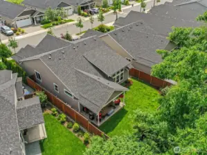 With mature landscaping beyond the fence, you'll have tons of privacy.
