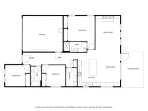 The thoughtfully laid out floorplan lives much larger than it is.