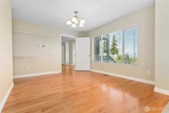 Family and dining area or attached ADU with separate entry and bathroom